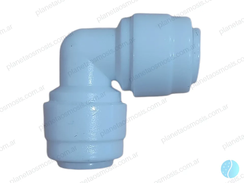 Conector L 1/4 - 1/4 manguera