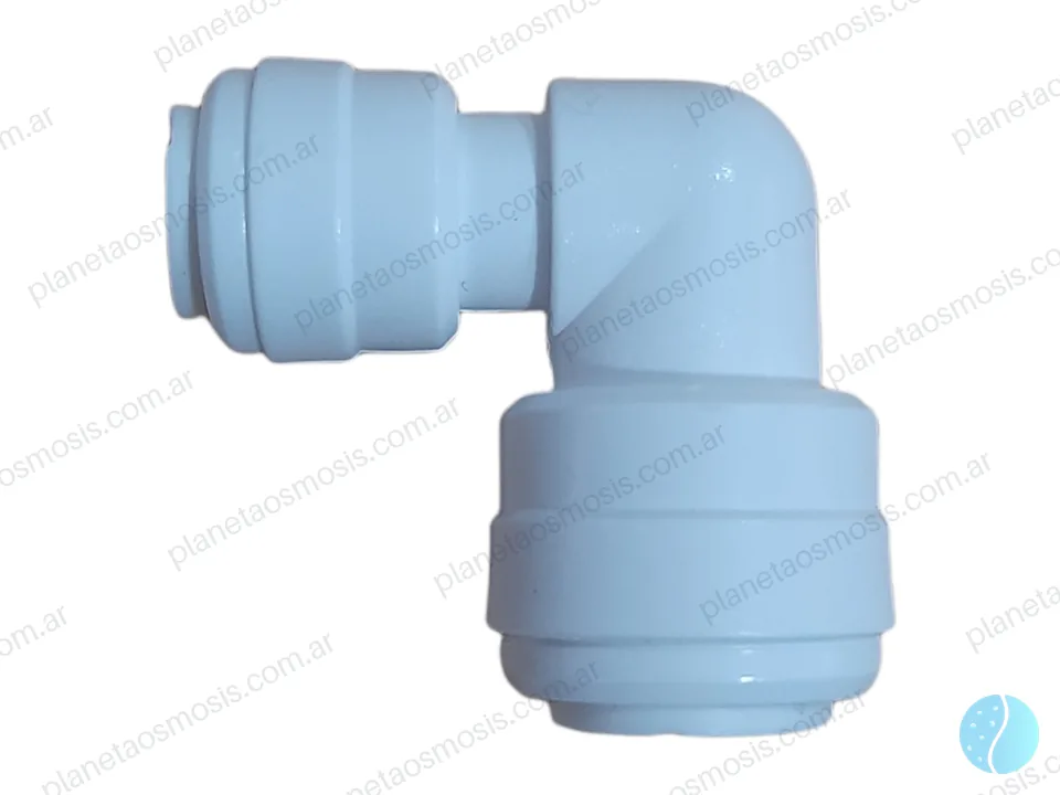Conector L 3/8 - 1/4 manguera