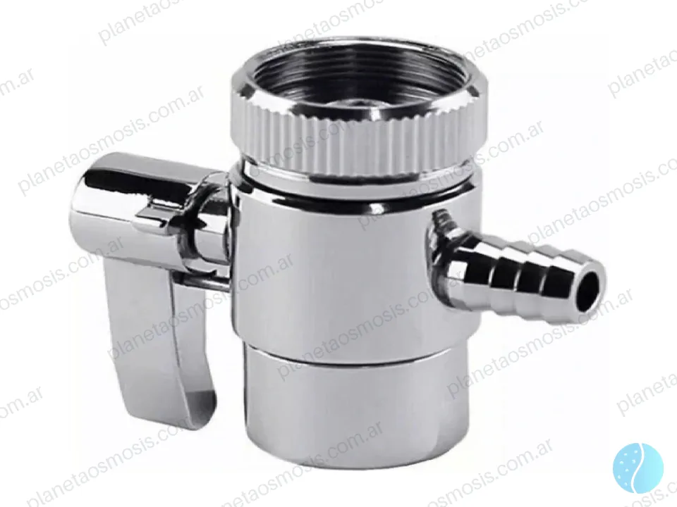 Llave derivadora para canilla - bypass - purificador exterior 8mm