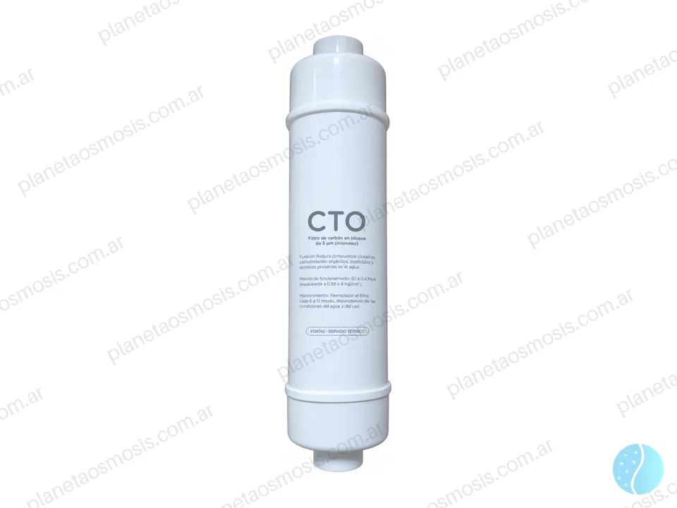 Repuesto dispenser CTO 10 in line (carbón activo en bloque)